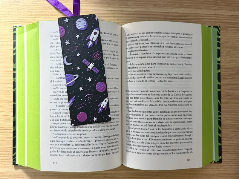 Space-Themed Bookmark – No AMS Needed!