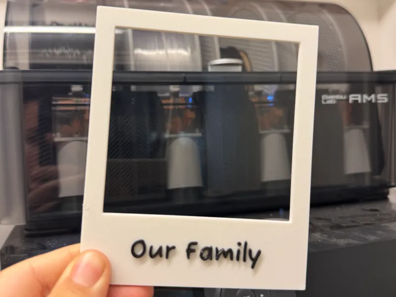 Polaroid-Fotorahmen "Our Family"