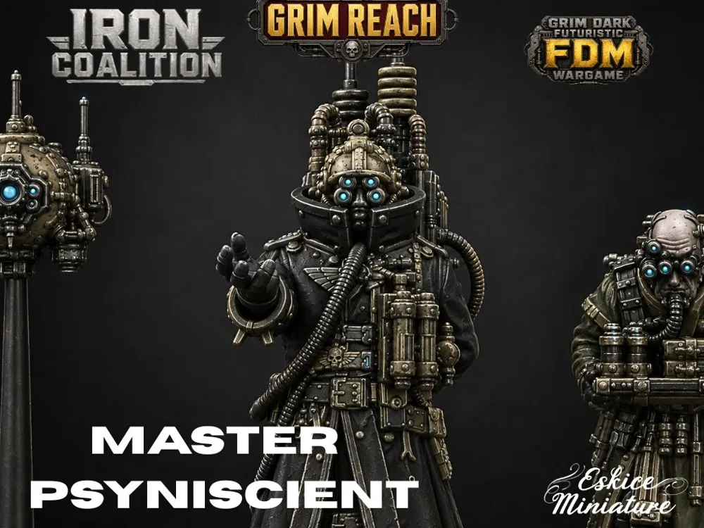 Soporte: Vorek Voss – Master Psyniscient - 32mm Grim Reach. Referencia del modelo original.