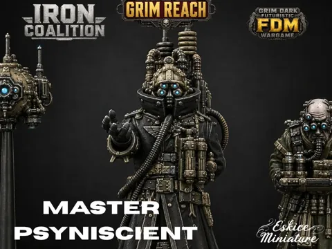 Soporte: Vorek Voss – Master Psyniscient - 32mm Grim Reach — referencia de MakerWorld