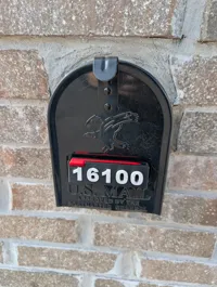 Mail Flag with Customizable House Numbers (PLA)
