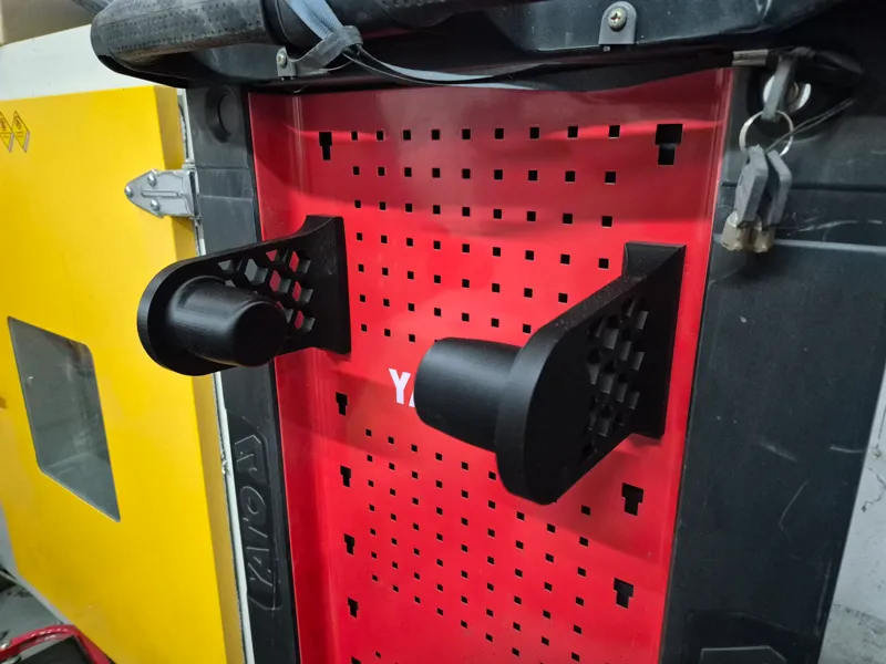 Tool cabinet paper towel holder