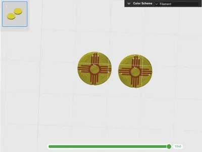 NM Flag Earings