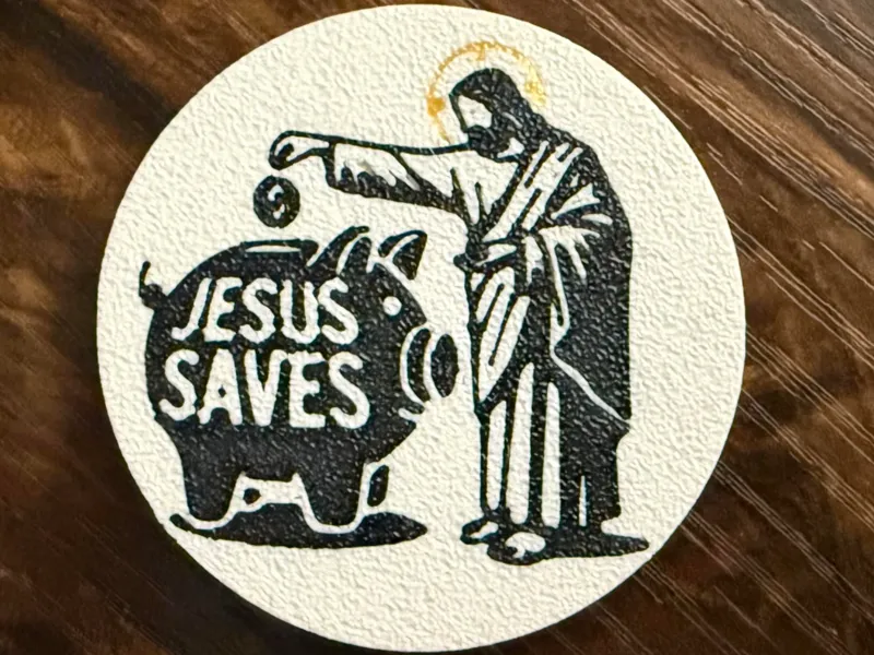Jesus Saves magnet