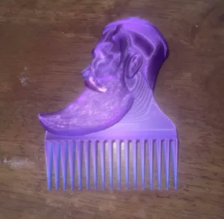 Beard Comb Bearded Guy 1 hour print