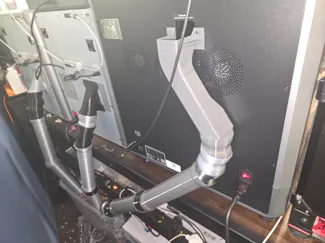 K2 Waste chute to segment poop pipe