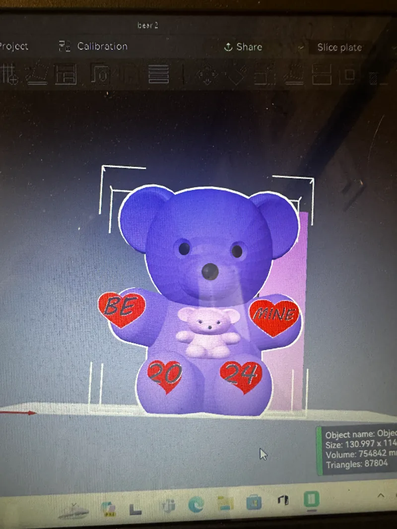 valentines bear fuzzy