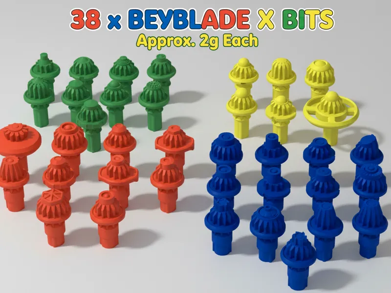 38 Beyblade X Bits Pack: All Types