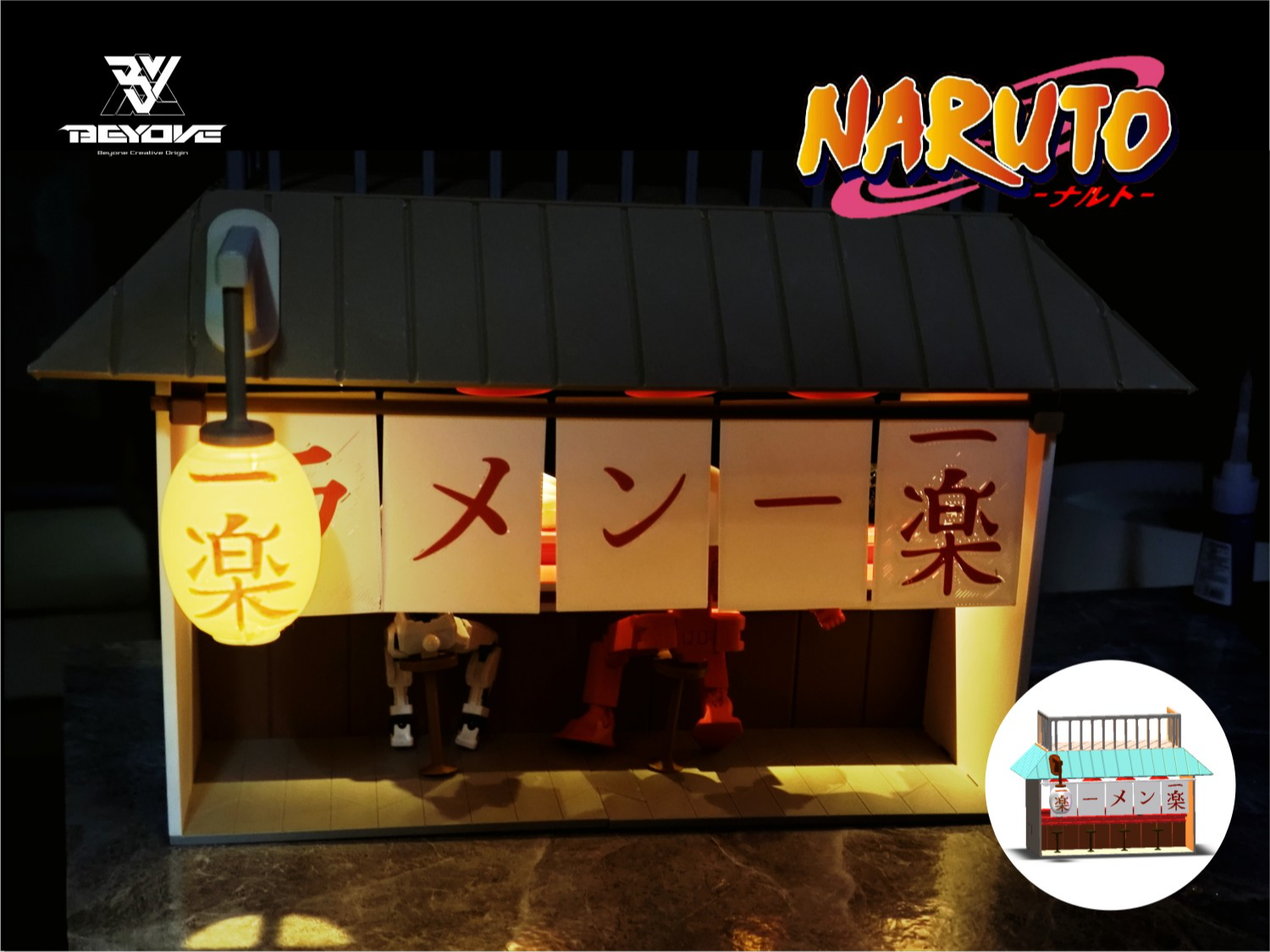 Miniatura 1 do modelo 3D 火影忍者NARUTO一乐拉面馆微缩模型