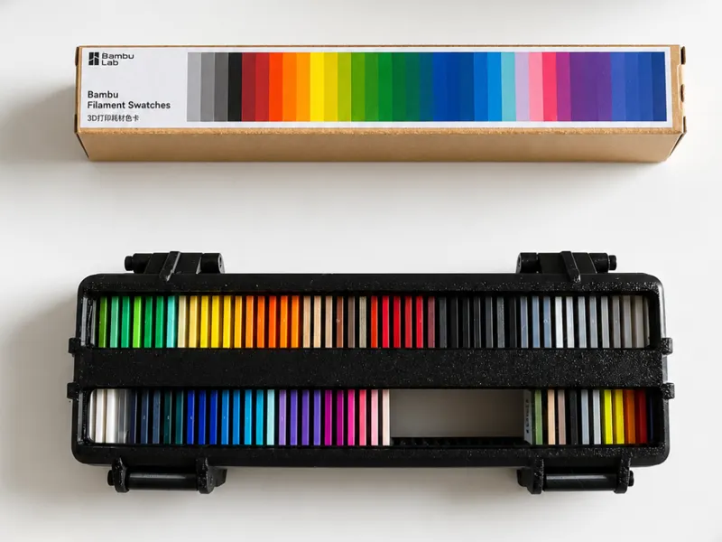 Lightweight Bambu Filament Swatch Box