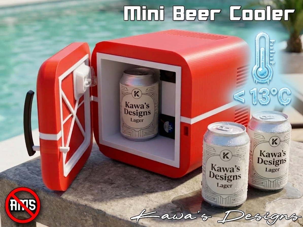 Mini Beer Cooler 3D model