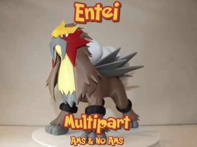 Entei Pokemon Multicolor Multipart NO AMS