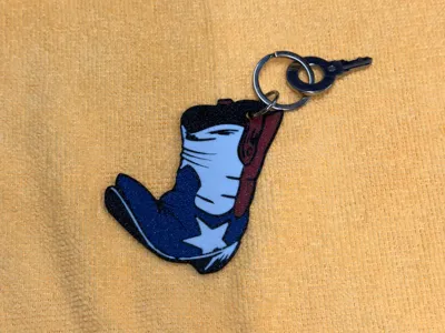 Texas Boot Keychain