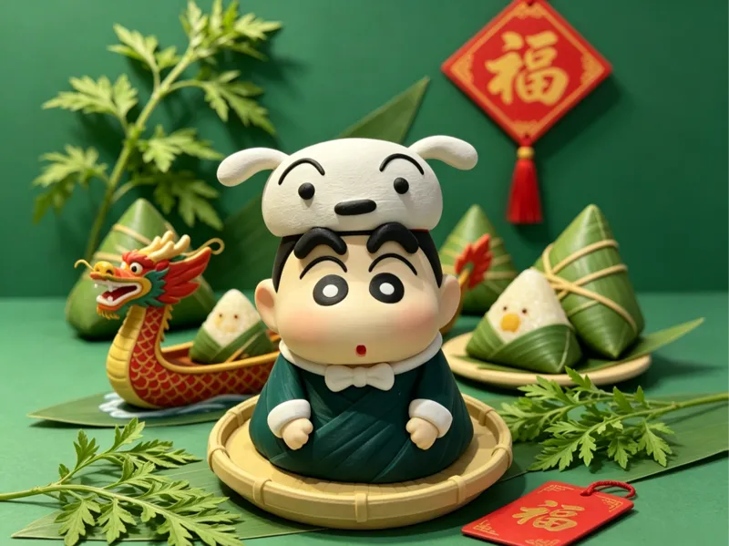 蜡笔小新 端午限定 粽子小新