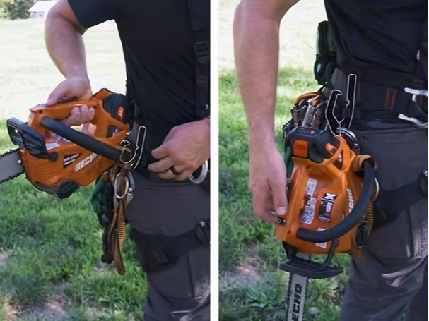 Arborist Chainsaw Holster Bracket – Harness Mount