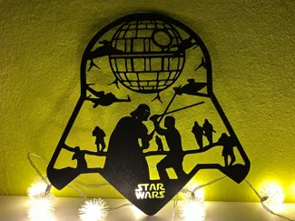 StarWars Schlacht Wandkunst