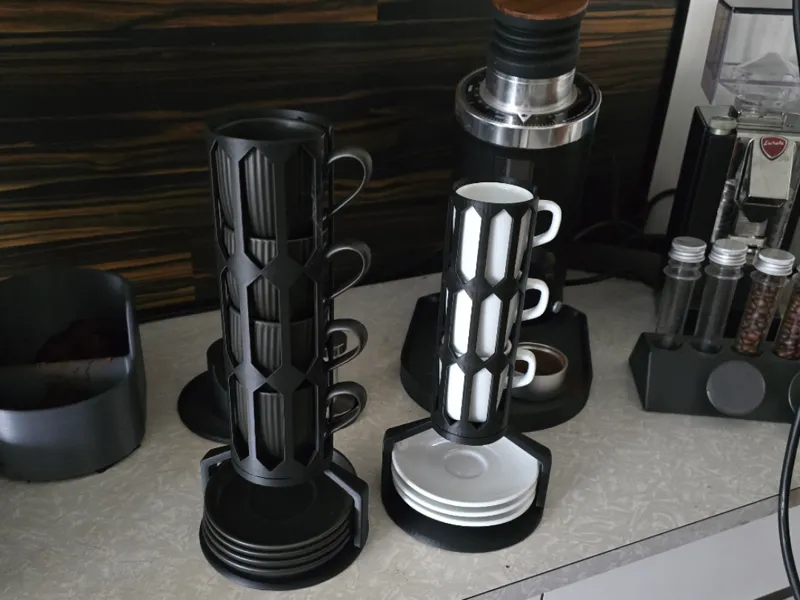 Parametric Espresso Cup and Saucer Stand