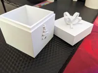 Boîte cadeau de Noël à couvercle amovible — photo 1