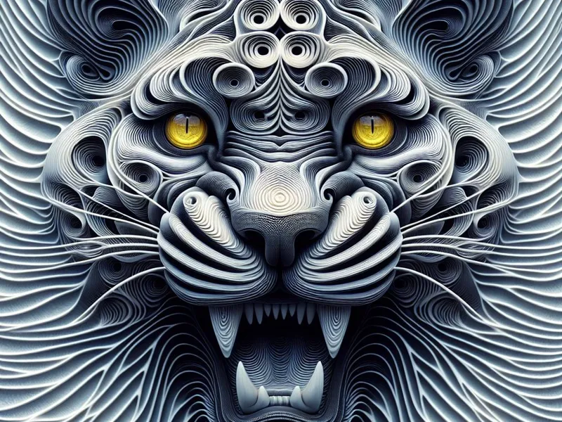 Black Panther with yellow eyes