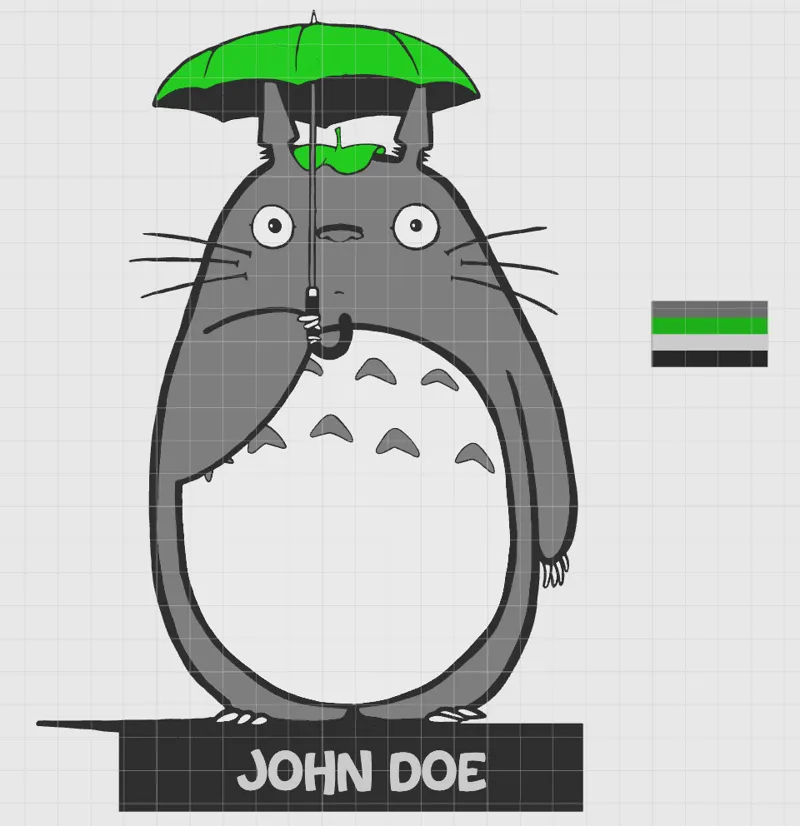 Totoro Türschild