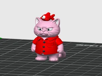 Katzen Deko mit Fisch