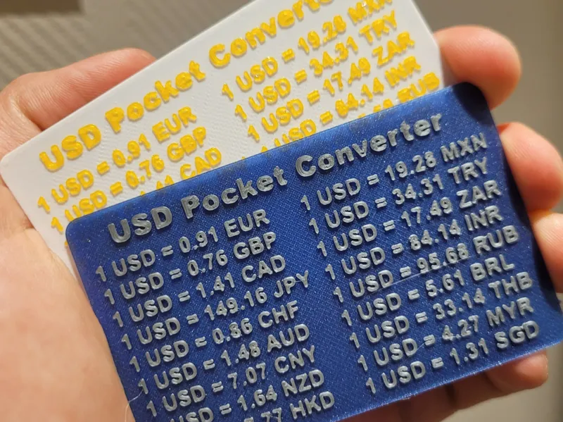 USD Currency Converter Card