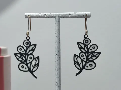 Pendientes: Aretes Botánica Nocturna — referencia de MakerWorld