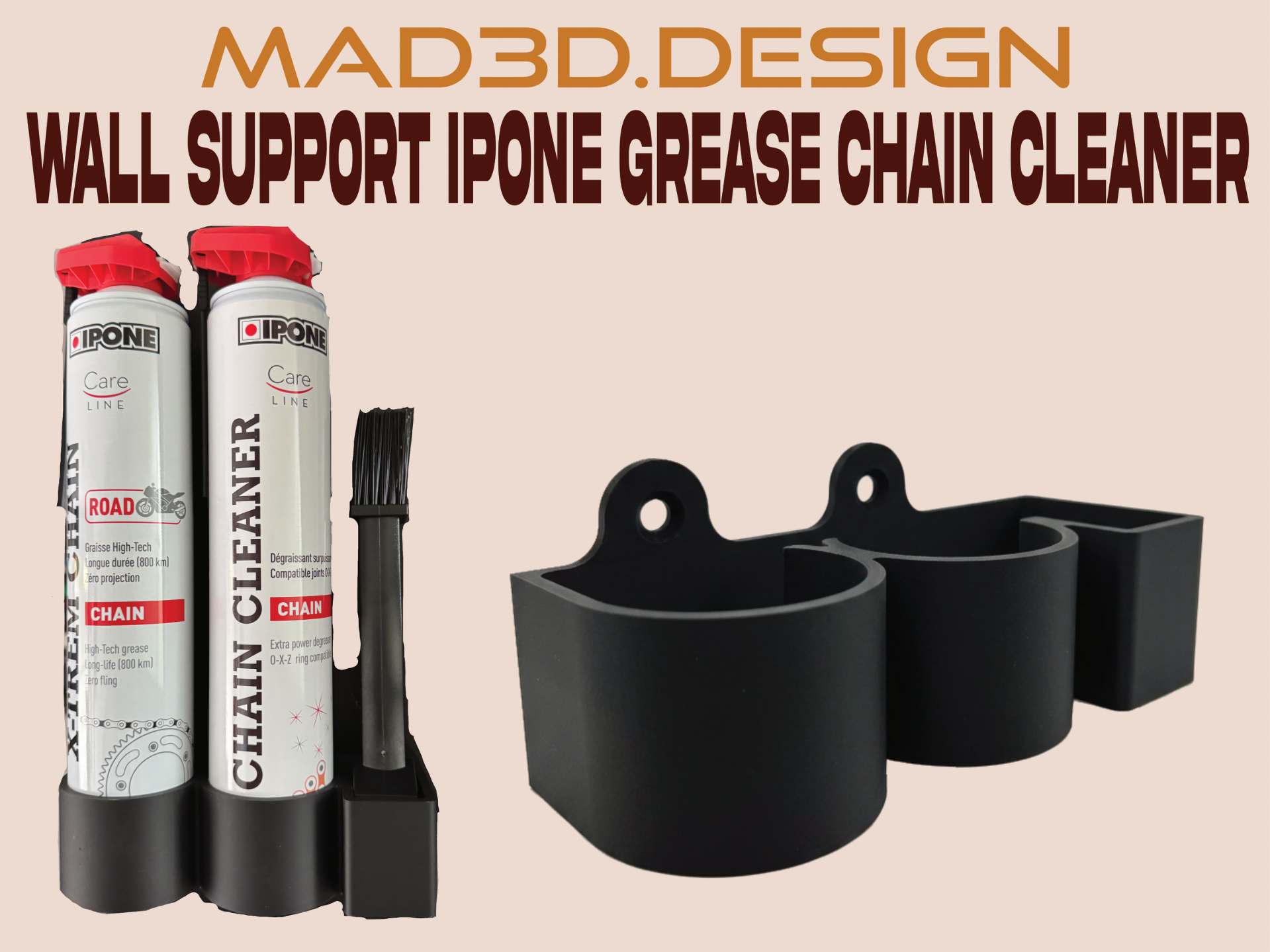 Supporto muro ingrassatore pulitore catena IPONE 