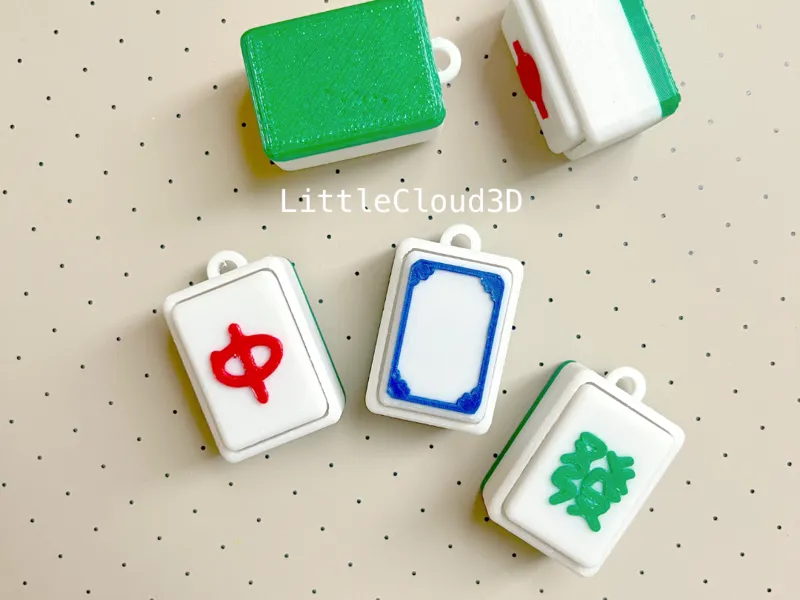 Mahjong Clicker Keychain