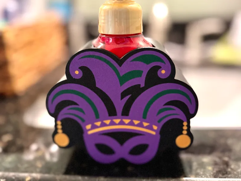 Mardi Gras Mask BBW Soap Bottle Holder