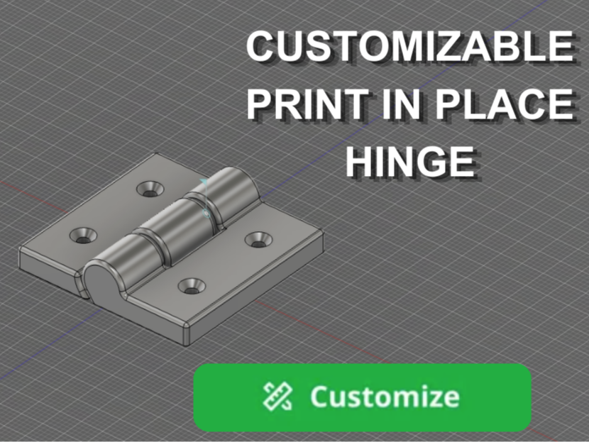 Print In place hinge generator