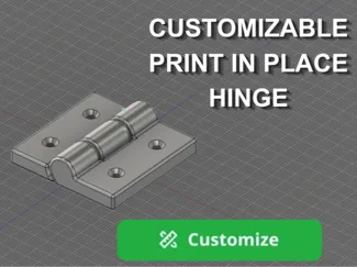 Print In place hinge generator