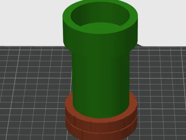 Mario pipe candle holder