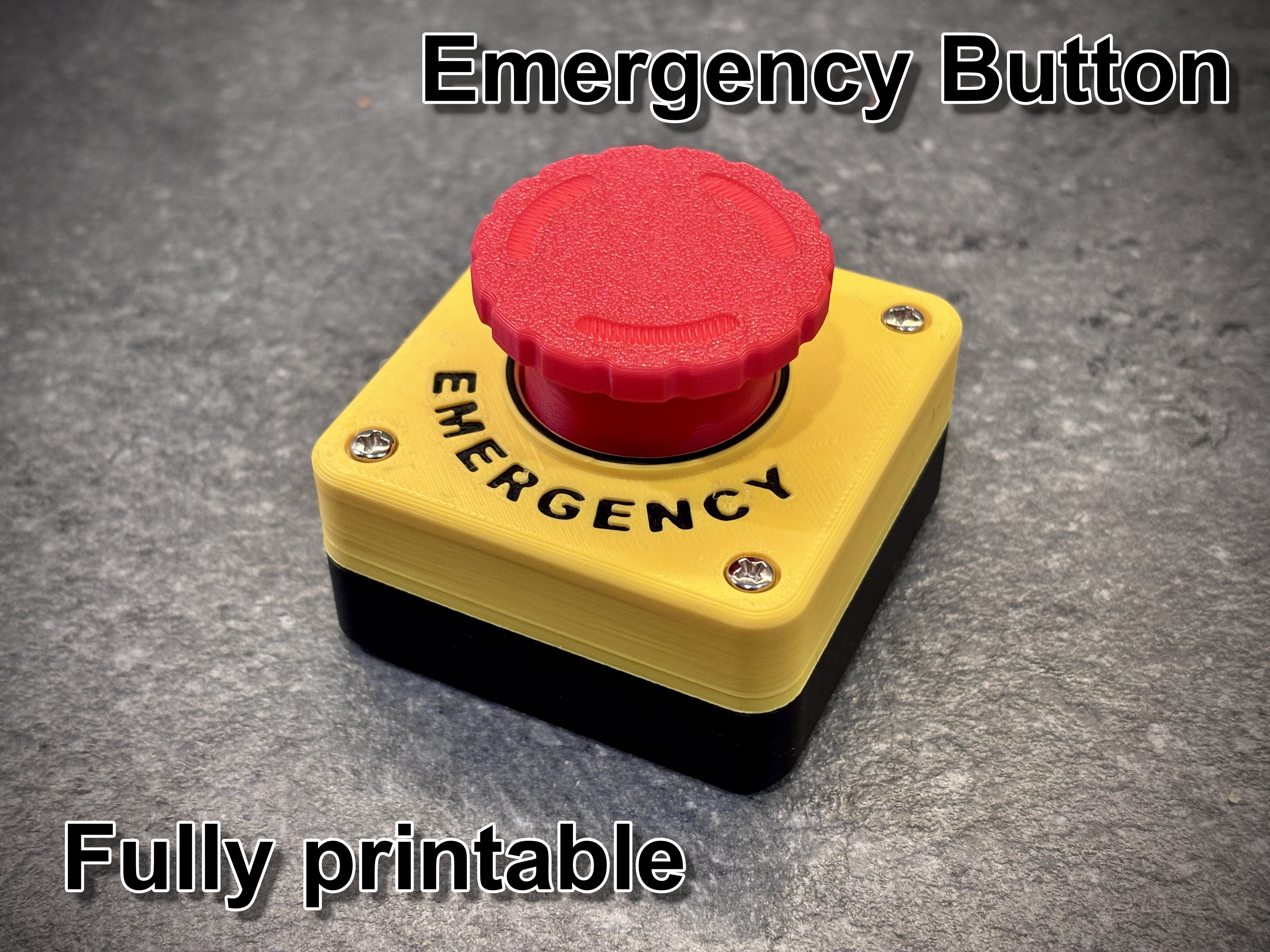 Miniatura 5 do modelo 3D Emergency Big Red Button - fully printable