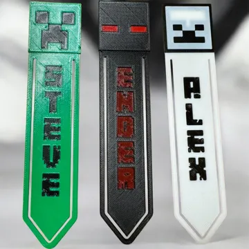 Accesorio de lectura: Minecraft Personalized Name Bookmark — vista de referencia 3