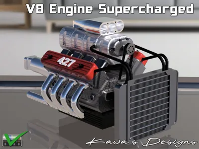V8 Engine Supercharged