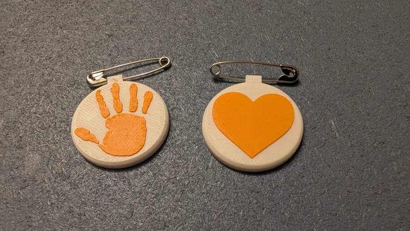Orange Day Pin