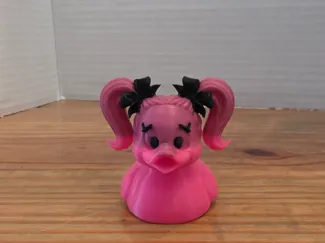 Mini Pigtail Bow Duck
