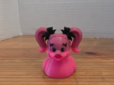 Mini Pigtail Bow Duck