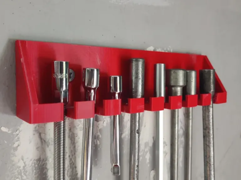 Socket wrench hanger / holder