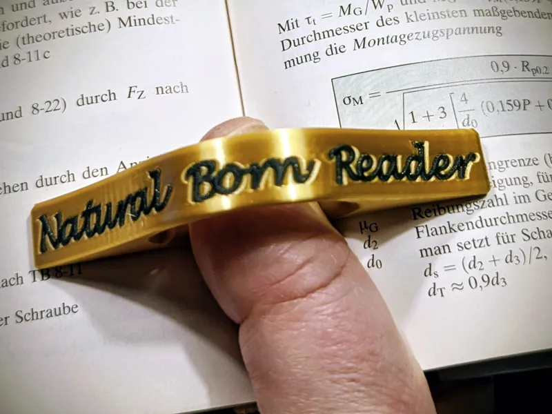 Reader's little Helper (with editable text)