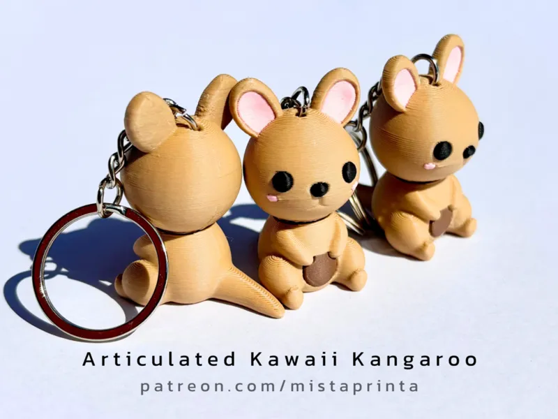 Articulated Kawaii Kangaroo