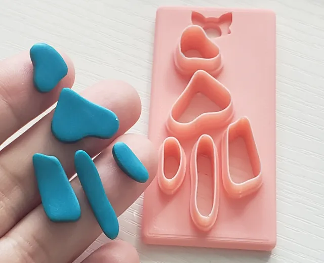 "Jasmin" Abstract Organic Clay Earring Cutter