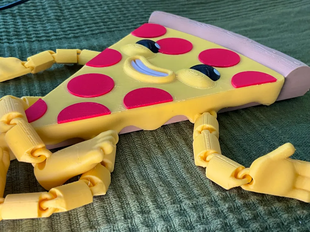 flexi cheey pepperoni pizza articulated with stand by valifq - MakerWorld