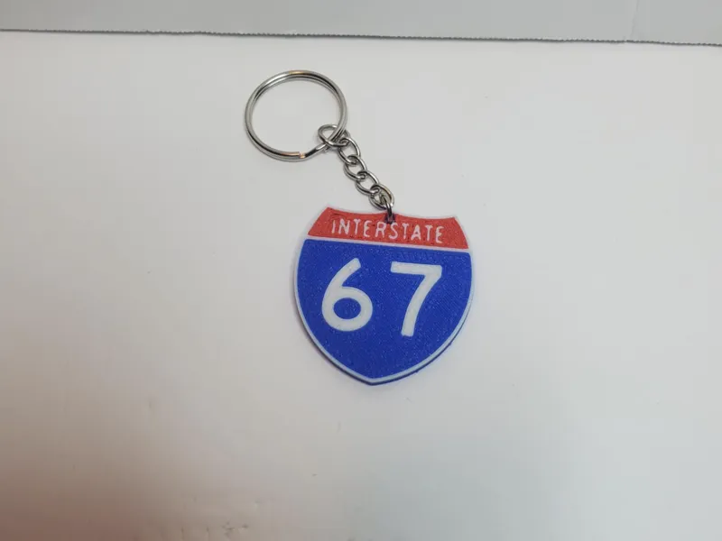 I-67 Meme Keychain