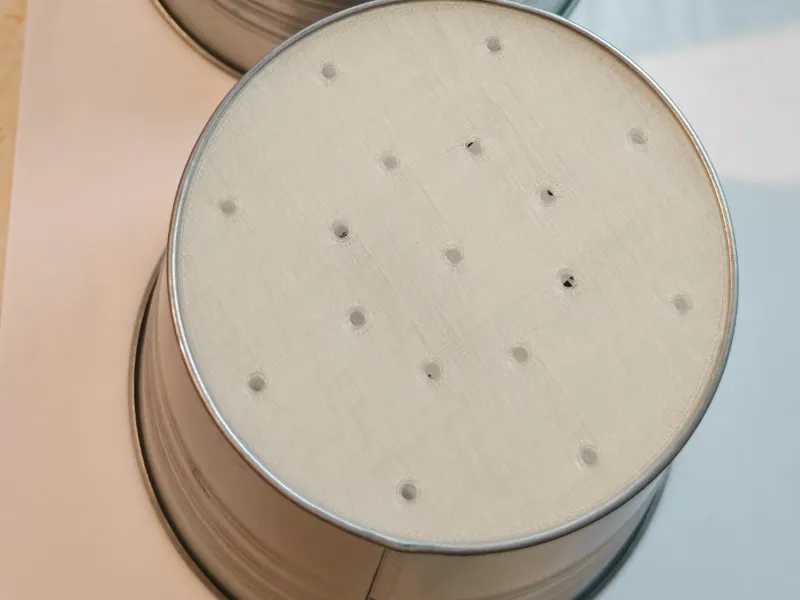IKEA SOCCKER pot drilling template