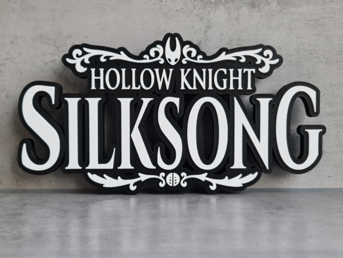 Hollow Knight Silksong Logo / Sign 
