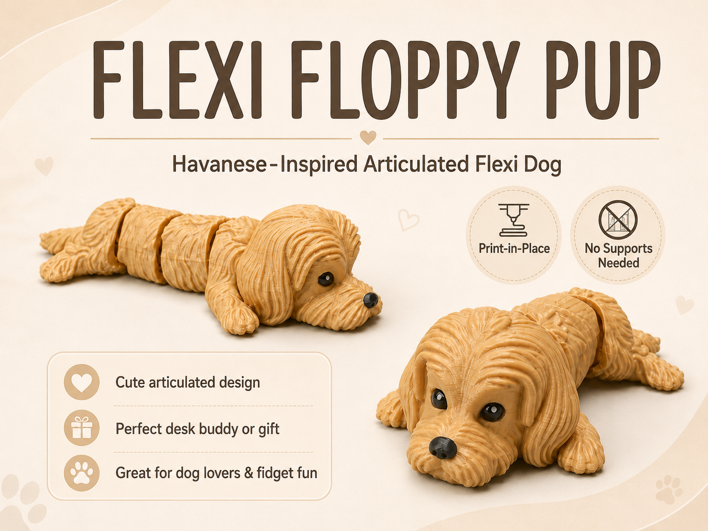 Flexi Floppy Pup — Articulated Dog