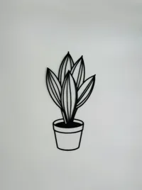 Pot de fleurs déco murale — photo 2