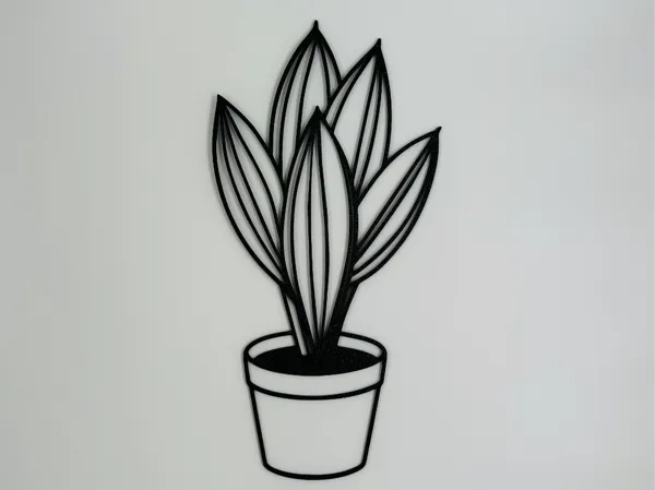 Pot de fleurs déco murale
